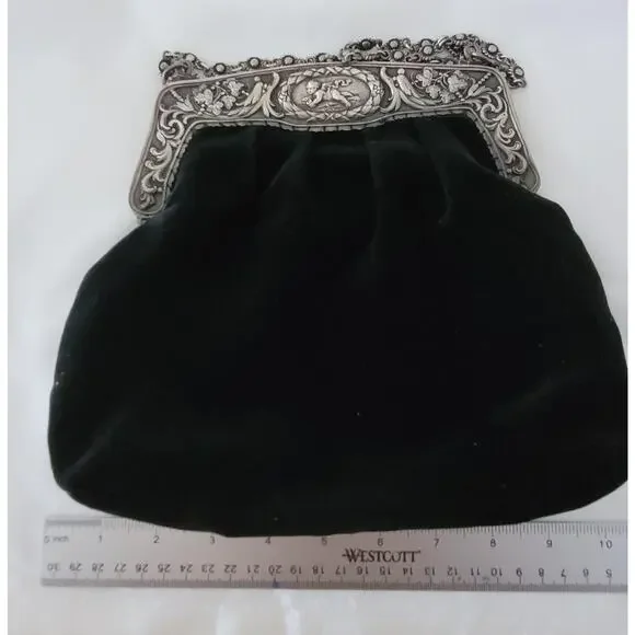 Bag Victorian with Cherubs Gorham Sterling Whimsy Old Money Boho Chic Wedding - Picture 2 of 7